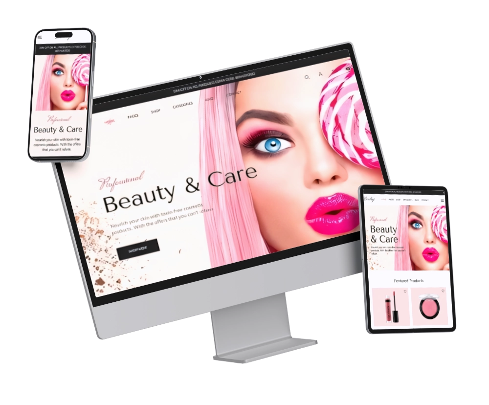 beauty salon website builder
