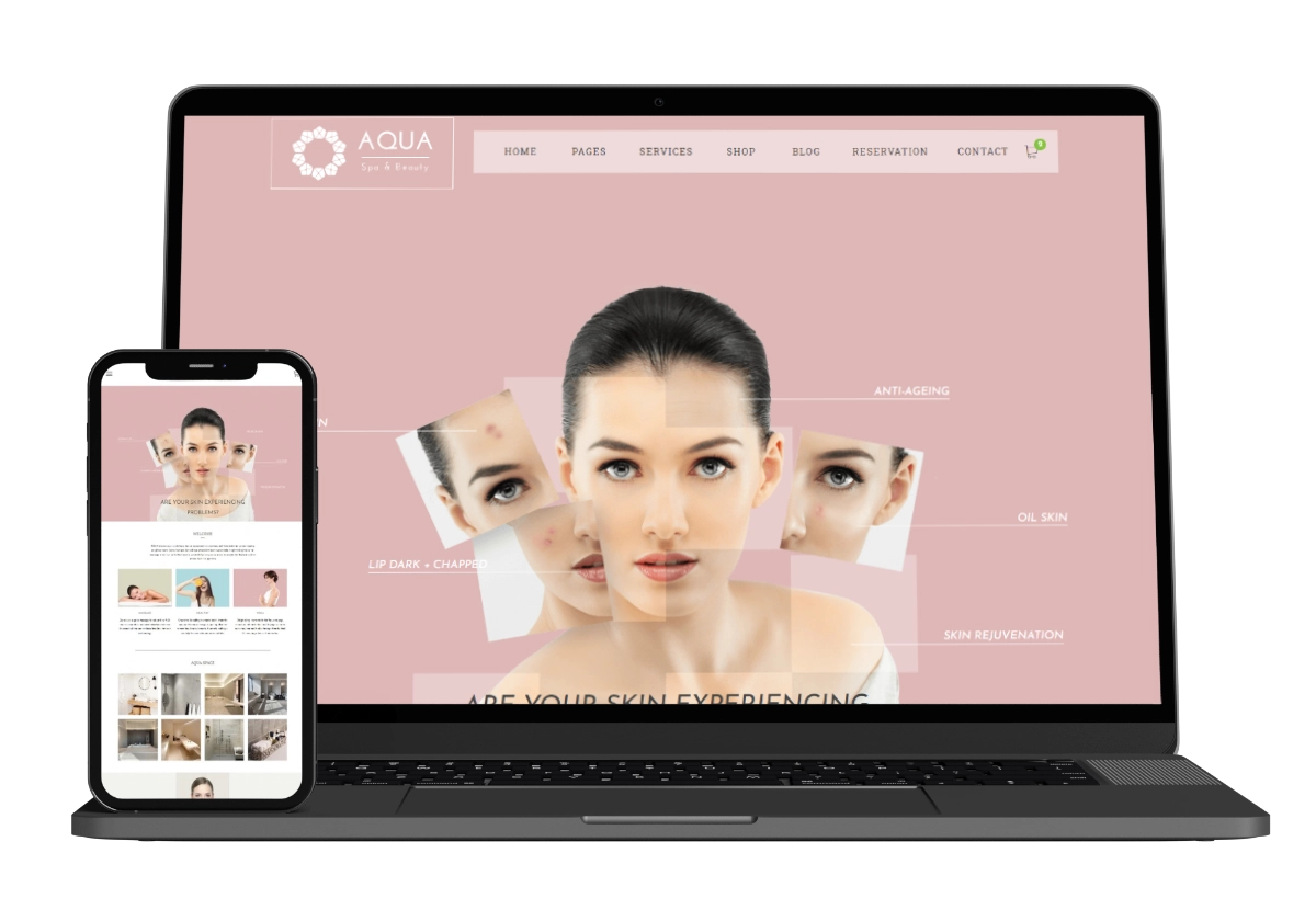 beauty salon website design